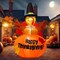 GOOSH 6 Ft Thanksgiving Inflatables Turkey Blow Up Yard Ghost with Built-in LEDs